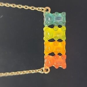 Betsey Johnson Colorful Gummy Bear Necklace